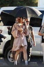 LINDSAY LOHAN On the Set of the Mean Girls Themed Pepsi Commercial in Los Angeles 10/06/2023