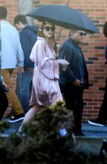 LINDSAY LOHAN On the Set of the Mean Girls Themed Pepsi Commercial in Los Angeles 10/06/2023