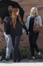 LINDSAY LOHAN Out with Friends in Los Angeles 10/06/2023