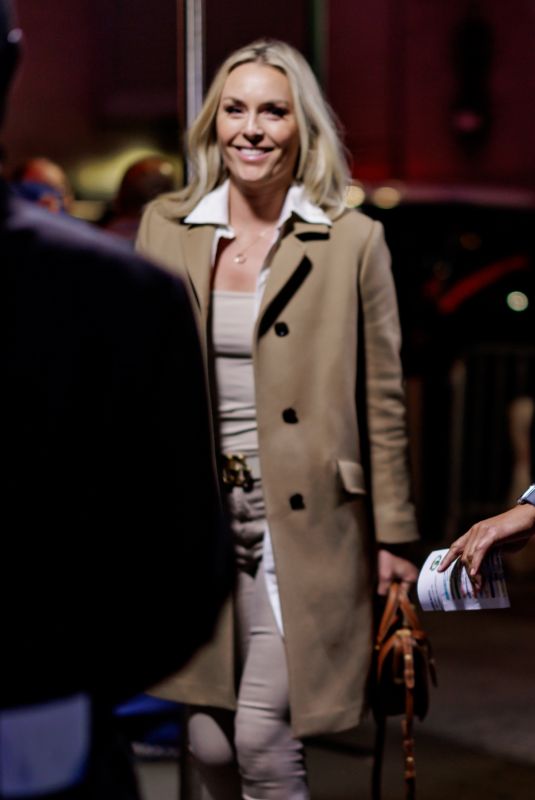 LINDSEY VONN Arrives at New York Knicks Season Opener at Madison Square Garden 01/25/2023