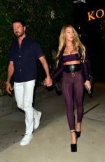 LISA HOCHSTEIN on a Date Night with Jody Glidden in West Hollywood 10/13/2023