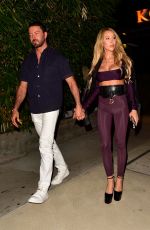 LISA HOCHSTEIN on a Date Night with Jody Glidden in West Hollywood 10/13/2023