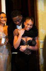 LORI HARVEY and Damson Idris Leaves Siena Afterparty in Paris 09/30/2023