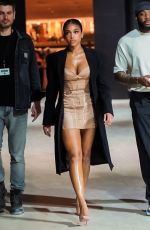LORI HARVEY Arrives at Mugler Show at Paris Fashion Week 10/02/2023