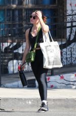 LUCY HALE Leaves a Pilates Studio in Los Angeles 10/10/2023