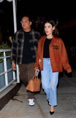 LUCY HALE Night Out in Los Angeles 10/23/2023