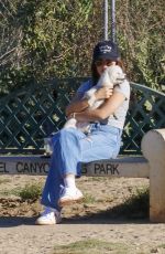 LUCY HALE Out with Her Dogs at Laurel Canyon Dog Park in Los Angeles 10/11/2023