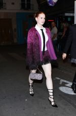 MADELAINE PETSCH Arrives at Valentino Fashion Week Afterparty in Paris 10/01/2023