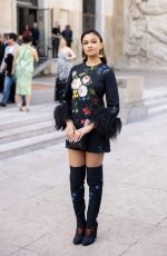 MADISON BAILEY at Elie Saab Womenswear Spring/summer 2024 Show at Paris Fashion Week 09/30/2023