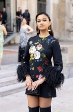 MADISON BAILEY at Elie Saab Womenswear Spring/summer 2024 Show at Paris Fashion Week 09/30/2023