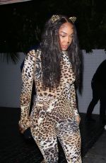 MALIKA and KHADIJAH HAQQ Arrives at Vas Morgan and Michael Braun Halloween Party 10/28/2023