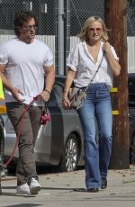 MALIN AKERMAN and Jack Donnelly Out with Their Dog in Los Angeles 10/17/2023