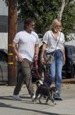 MALIN AKERMAN and Jack Donnelly Out with Their Dog in Los Angeles 10/17/2023