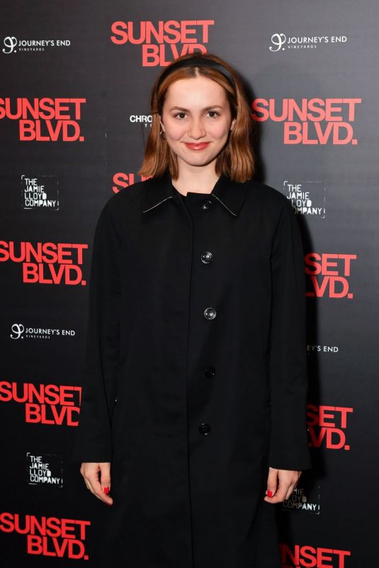 MAUDE APATOW at Sunset Boulevard Press Night Performance at Savoy Theatre in London 10/12/2023