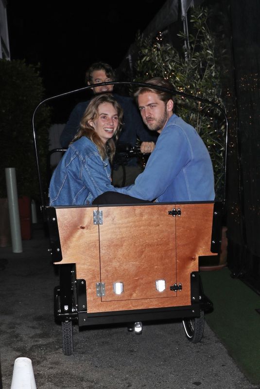 MAYA HAWKE and Christian Lee Hutson Out for Dinner in Santa Monica 10/08/2023