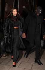 MAYA JAMA and Stormzy Leaves Humo Restaurant in London 10/21/2023