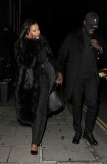 MAYA JAMA and Stormzy Leaves Humo Restaurant in London 10/21/2023