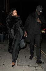 MAYA JAMA and Stormzy Leaves Humo Restaurant in London 10/21/2023