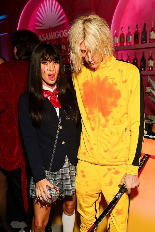 MEGAN FOX and MGK at Casamigos Halloween Party in Los Angeles 10/27/2023