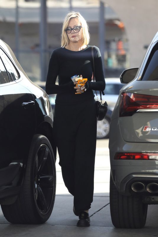 MELANIE GRIFFITH at a Gas Station in Beverly Hills 10/27/2023