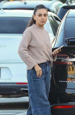 MILA KUNIS Out for Dinner with Friends at The Nice Guy in West Hollywood 10/03/2023