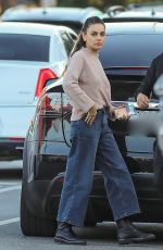 MILA KUNIS Out for Dinner with Friends at The Nice Guy in West Hollywood 10/03/2023