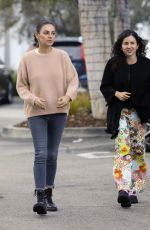 MILA KUNIS Out with a Friend in Los Angeles 10/25/2023