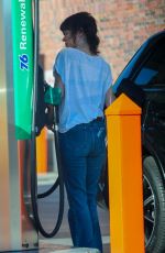 MILLA JOVOVICH at Gas Station in Los Angeles 10/03/2023