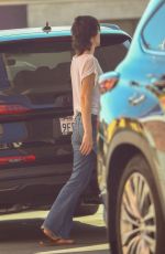 MILLA JOVOVICH at Gas Station in Los Angeles 10/03/2023