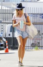 MIRA SORVINO in Denim Shorts Heading to Dance Practice in Los Angeles 10/08/2023