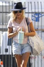 MIRA SORVINO in Denim Shorts Heading to Dance Practice in Los Angeles 10/08/2023