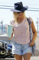 MIRA SORVINO in Denim Shorts Heading to Dance Practice in Los Angeles 10/08/2023