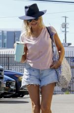 MIRA SORVINO in Denim Shorts Heading to Dance Practice in Los Angeles 10/08/2023