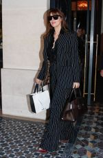 MONICA BELLUCCI Leaves Costes Restaurant in Paris 10/01/2023