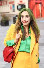 MYLEENE KLASS Dressed as a Clown Arrives at Smooth Radio Global Make Some Noise Day in London 10/06/2023