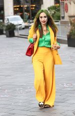 MYLEENE KLASS Dressed as a Clown Arrives at Smooth Radio Global Make Some Noise Day in London 10/06/2023