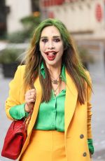 MYLEENE KLASS Dressed as a Clown Arrives at Smooth Radio Global Make Some Noise Day in London 10/06/2023