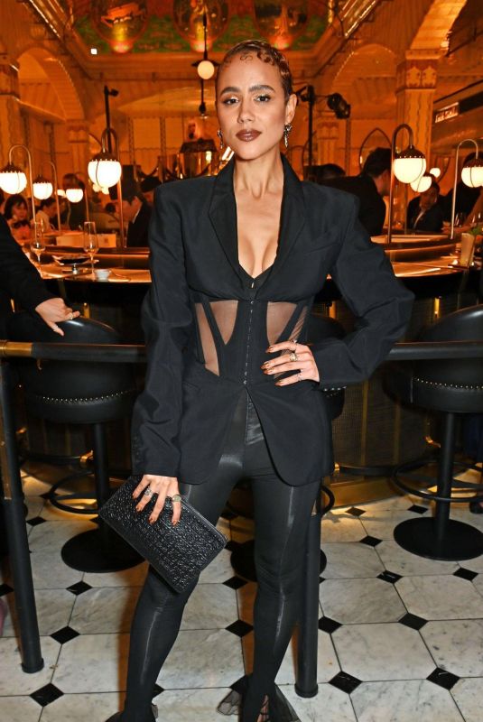 NATHALIE EMMANUEL at Harrods Iconic Dining Hall Relaunch Hosted by Stanley Tucci in London 10/05/2023