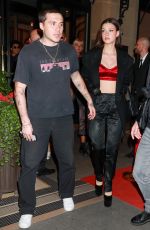NICOLA PELTZ and Brooklyn Beckham Leaves Plaza Athenee in Paris 09/30/2023