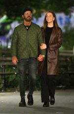 NICOLE BRYDON BLOOM and Justin Theroux Out at Washington Square Park 01/19/2023