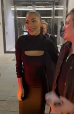 NICOLE SCHERZINGER Meeting Fans After Her Sunset Boulevard Performance at Savoy Theatre in London 10/22/2023