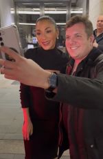NICOLE SCHERZINGER Meeting Fans After Her Sunset Boulevard Performance at Savoy Theatre in London 10/22/2023