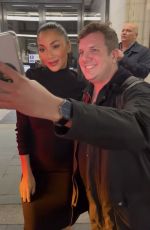 NICOLE SCHERZINGER Meeting Fans After Her Sunset Boulevard Performance at Savoy Theatre in London 10/22/2023