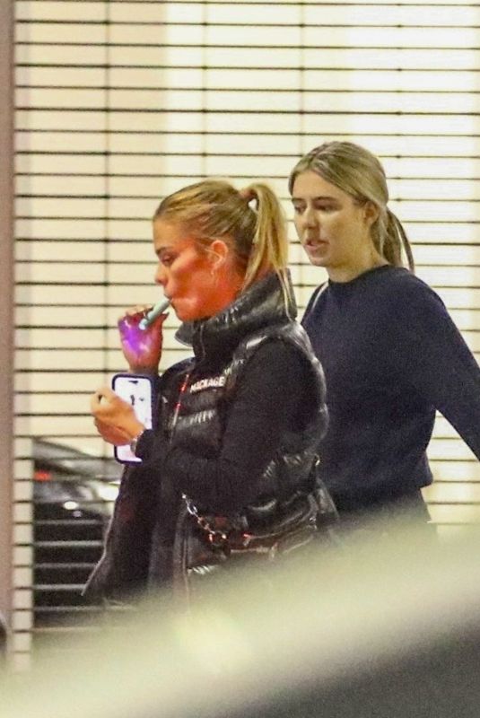 NINA AGDAL leavES Matsuhisa in Beverly Hills 10/25/2023