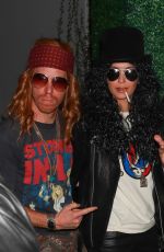 NINA DOBREV and Shaun White at Vas Morgan and Michael Braun Halloween Party 10/28/2023