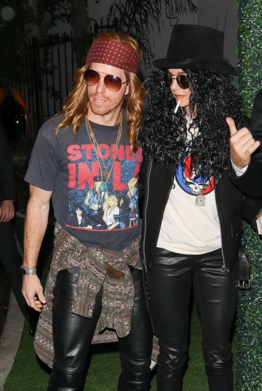 NINA DOBREV and Shaun White at Vas Morgan and Michael Braun Halloween Party 10/28/2023