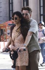 NINA DOBREV and Shaun White Out Riding a Scooter in New York 10/02/2023
