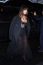 NINA DOBREV Arrives at the Mark Hotel in New York 09/28/2023