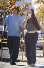 NOAH CYRUS and Pinkus Out for Coffee in West Hollywood 10/23/2023