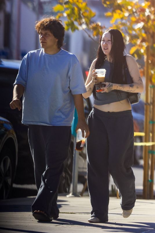 NOAH CYRUS and Pinkus Out for Coffee in West Hollywood 10/23/2023